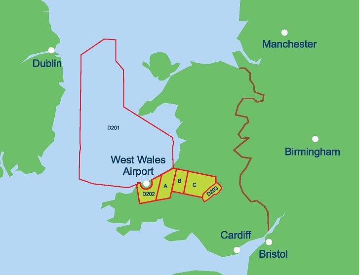 West Wales Airport UAS Airspace